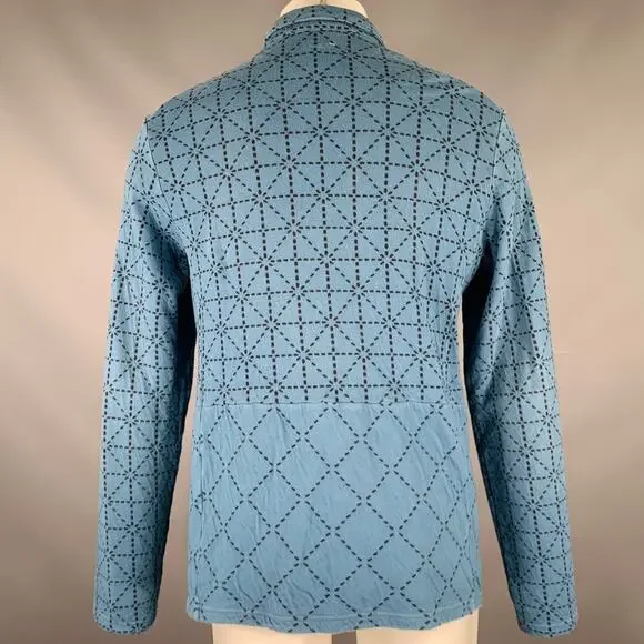 KAPITAL Size M Blue Black Triangle Cotton Two Pockets Jacket